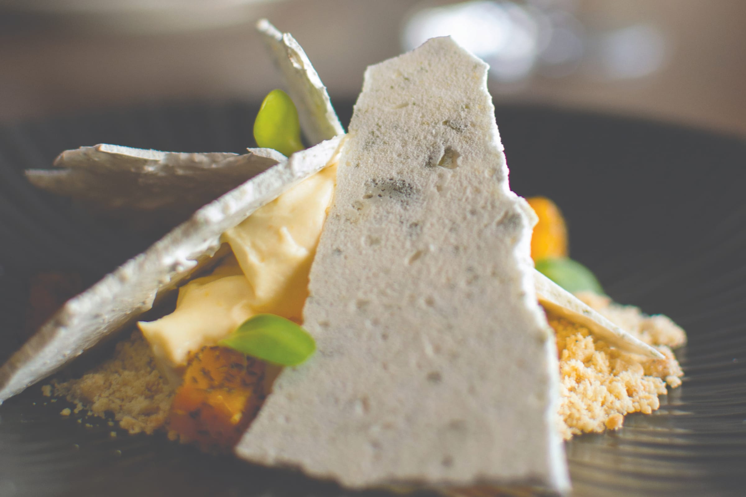 Pumpkin Eton Mess dessert at Old Vines Supper Club