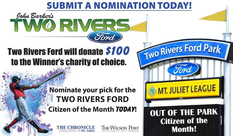 Two Rivers Ford - Out of the Park Citizen of the Month