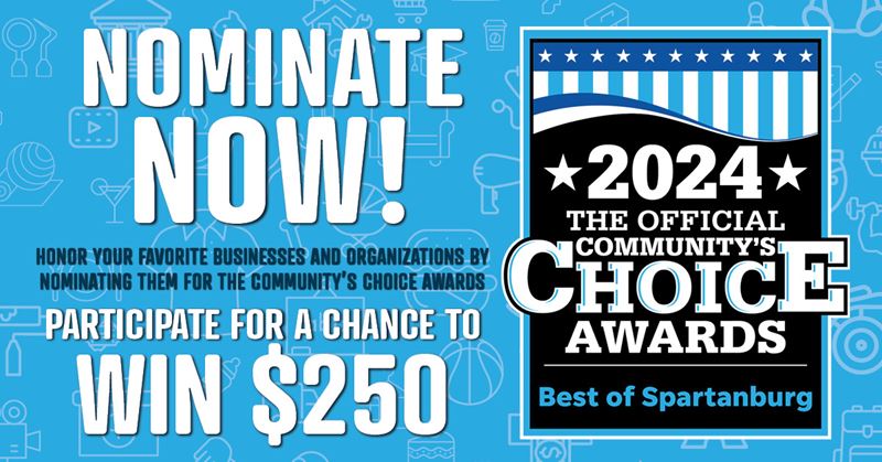 2024 Spartanburg Community's Choice Awards - nom