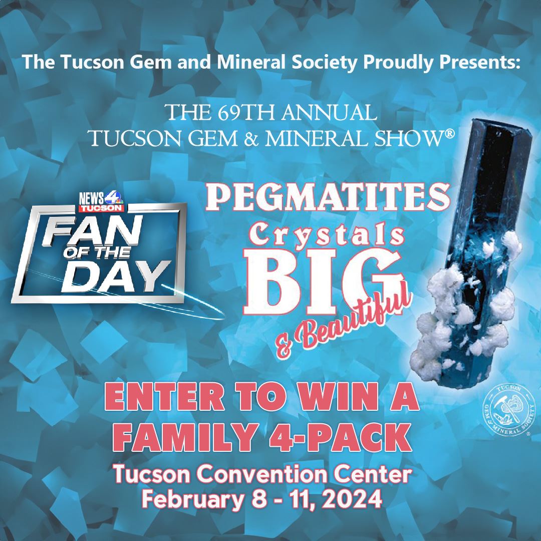 Fan of the Day - Tucson Gem and Mineral Show® - Pegmatites