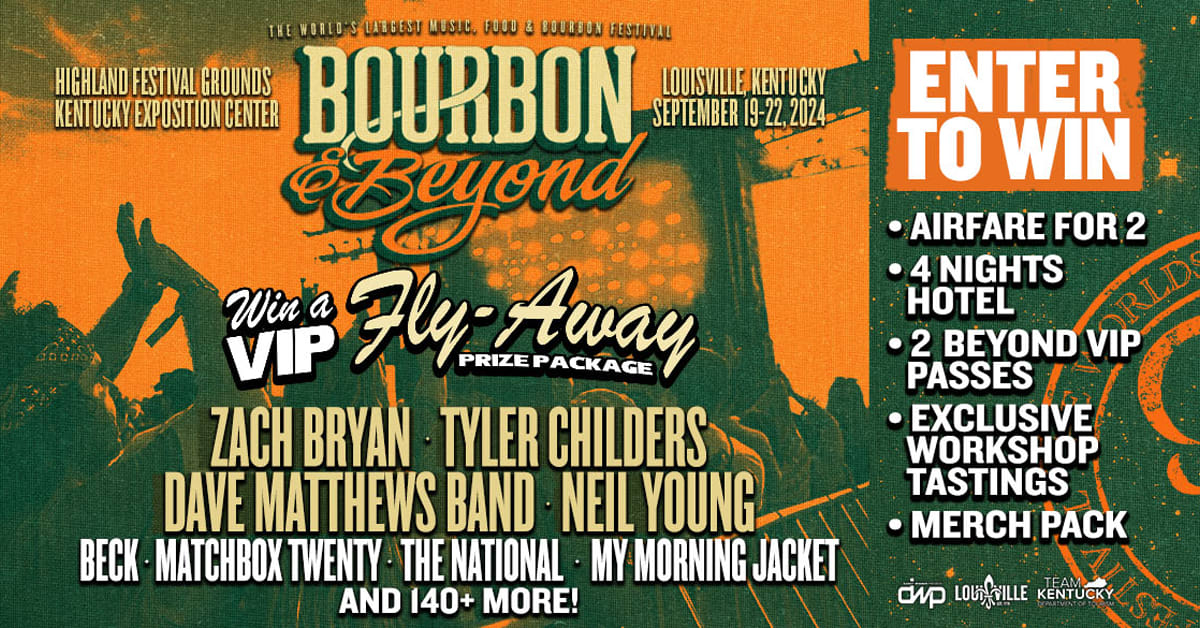 Bourbon and Beyond VIP Fly-Away Prize Package