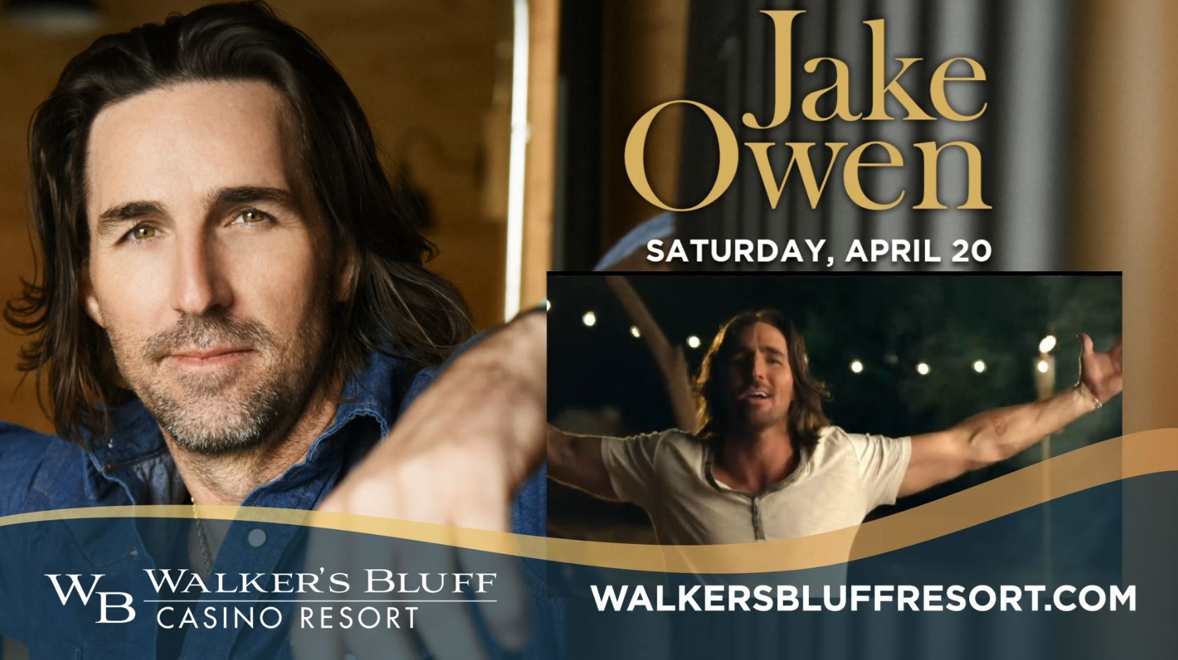 Jake Owen Concert Tickets At Walker's Bluff Casino Resort Giveaway