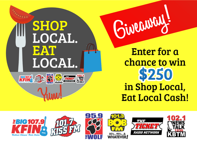 EAB-Jonesboro's Shop Local, Eat Local Giveaway