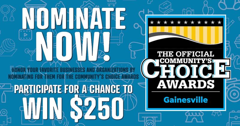 2024 Gainesville Community's Choice Awards - Noms
