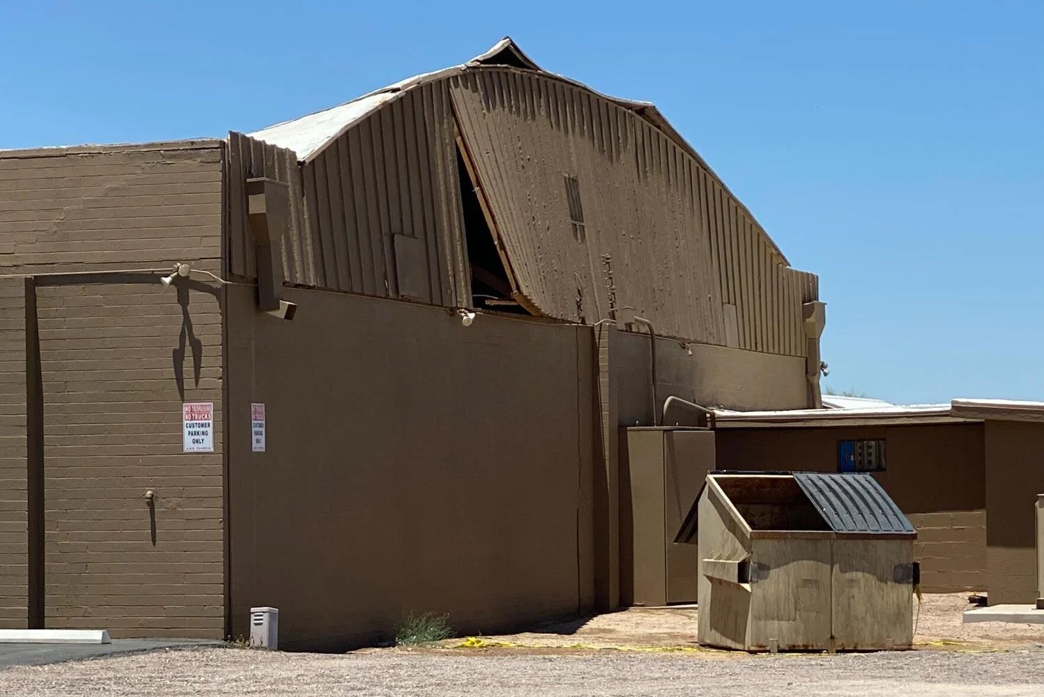 Cotton Bowl roof collapses; tragedy avoided at CG's only bowling alley