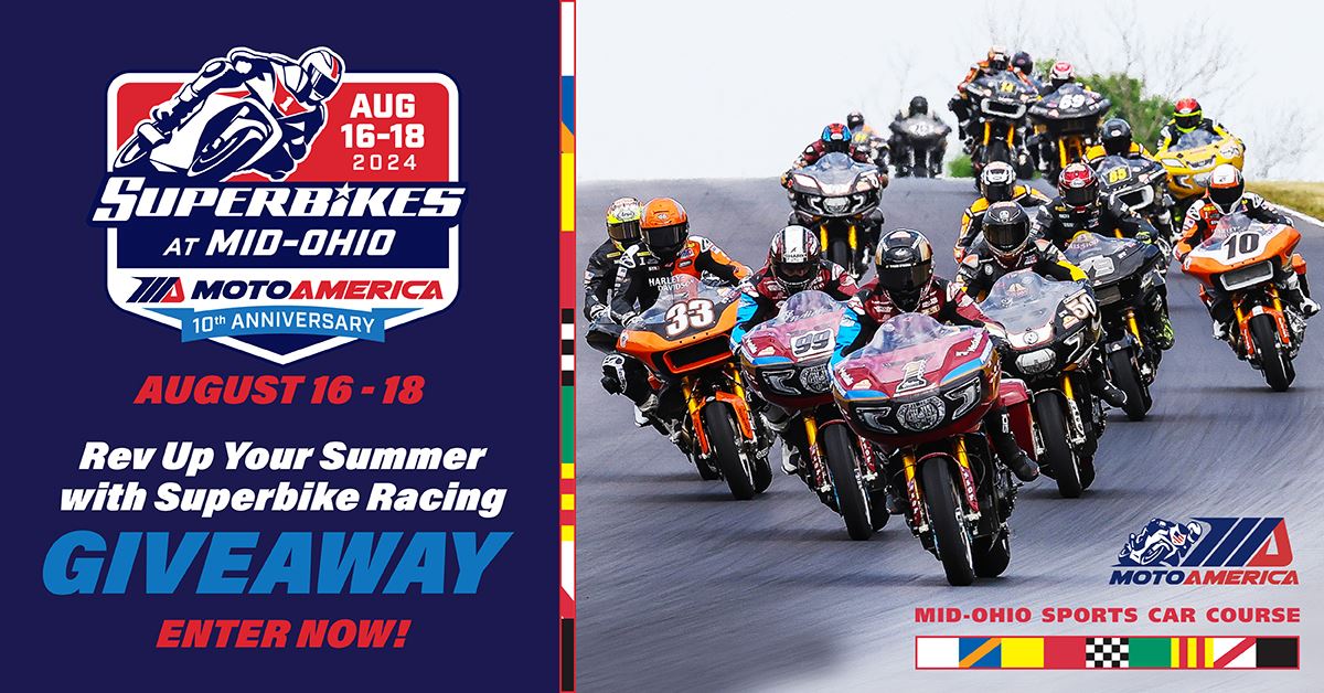 Superbike Racing at Mid-Ohio Giveaway!