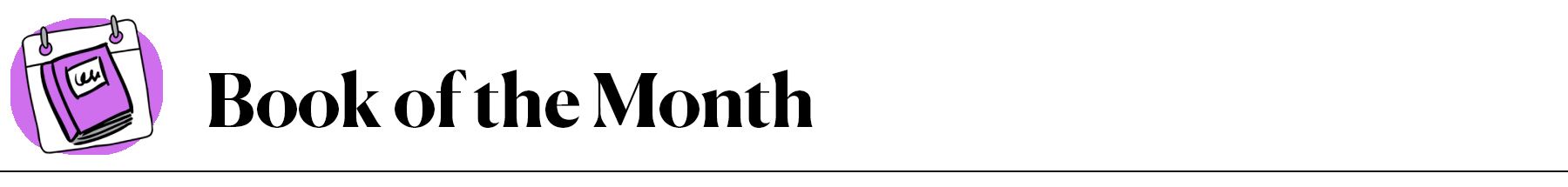 Book of the Month header