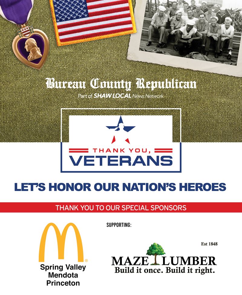 Bureau County Republican Thank You, Veterans Contest 2024