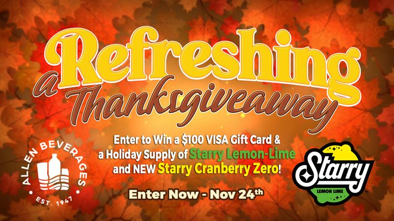 Allen Beverages Refreshing Thanksgiveaway 2024