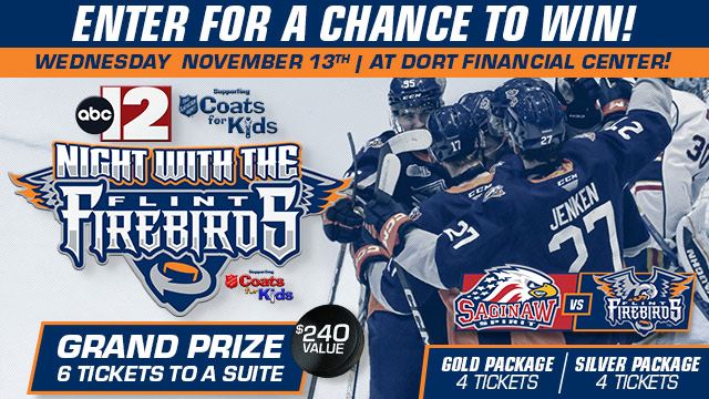 Flint Firebirds on ABC12 Night Ticket Give Away 2024