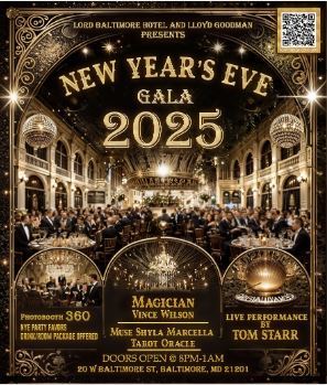 New Year's Eve Gala at The Lord Baltimore