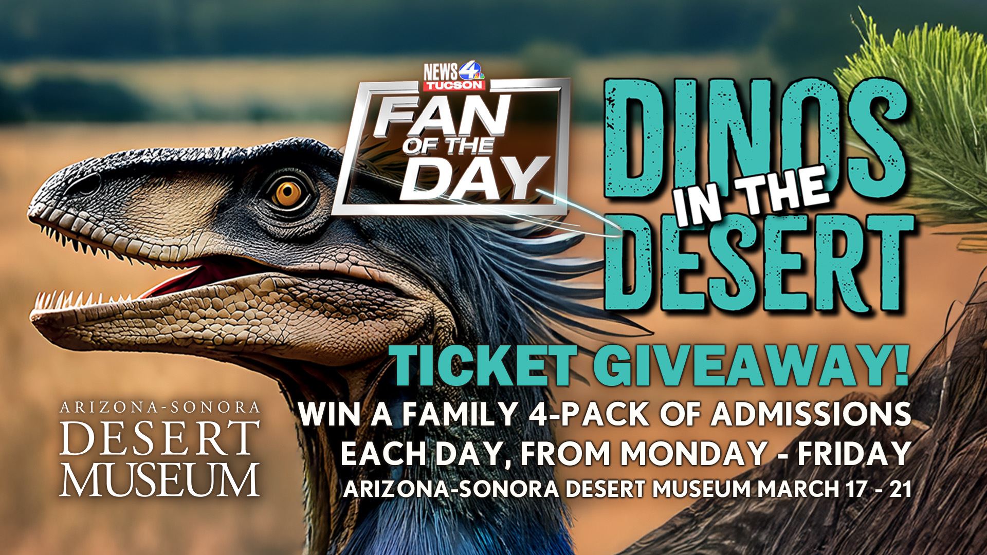 Fan of the Day - The Desert Museum presents Dinos in the Desert