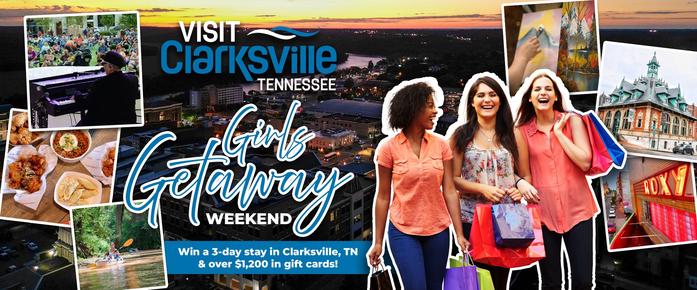Visit Clarksville Girls Getaway Giveaway