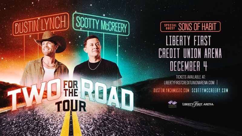 DUSTIN LYNCH & SCOTTY MCCREERY at Liberty First Credit Union Arena (12/4)