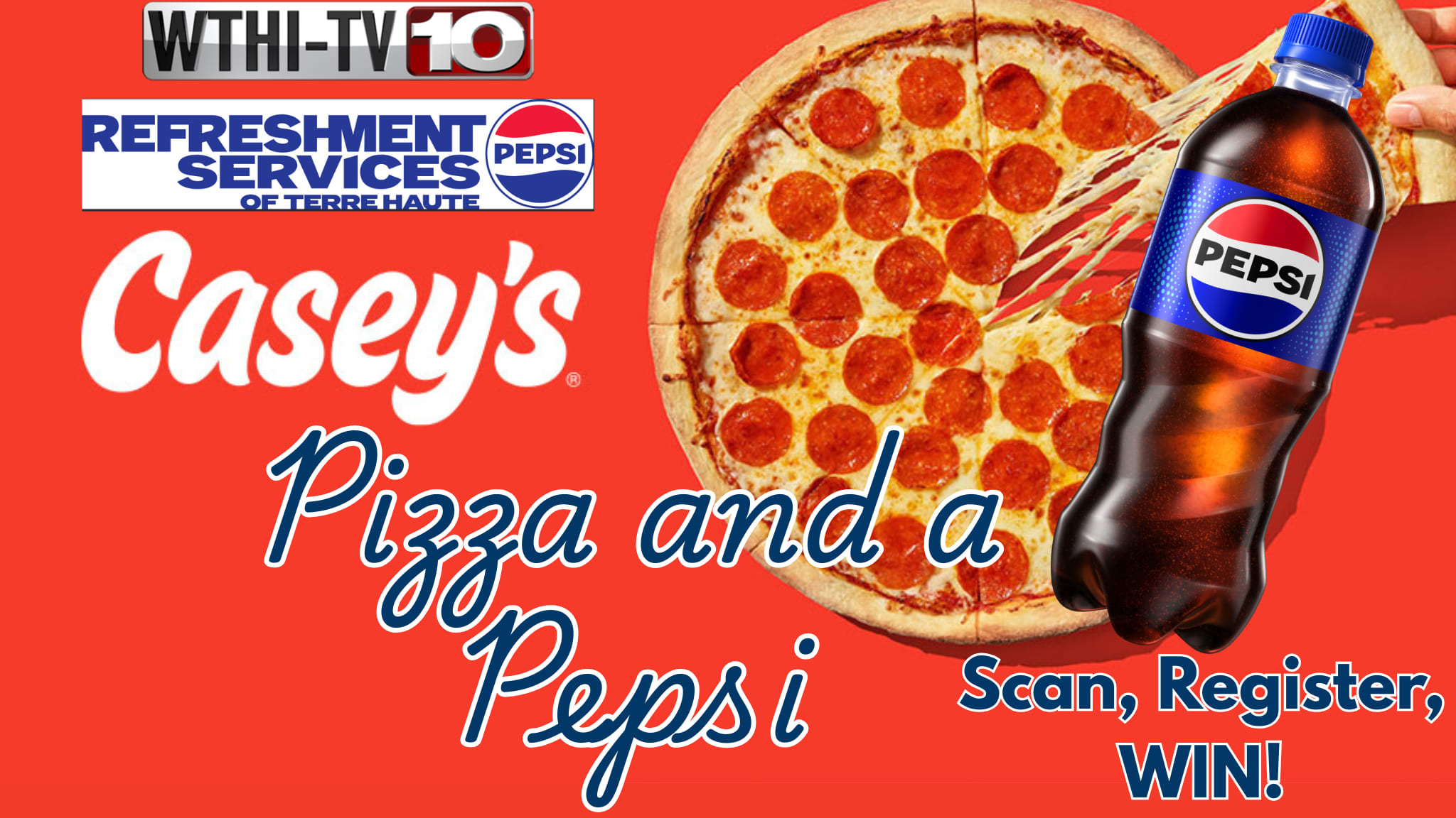 Pizza and a Pepsi