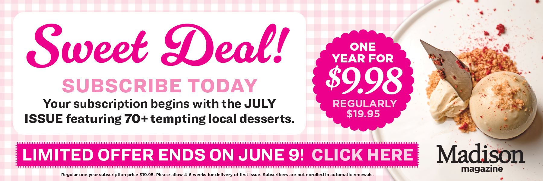 Subscribe Bar: Sweet Subscription Deal