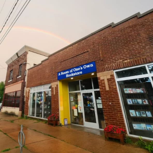 The exterior of A Room of One's Own, a feminist bookstore in Madison.