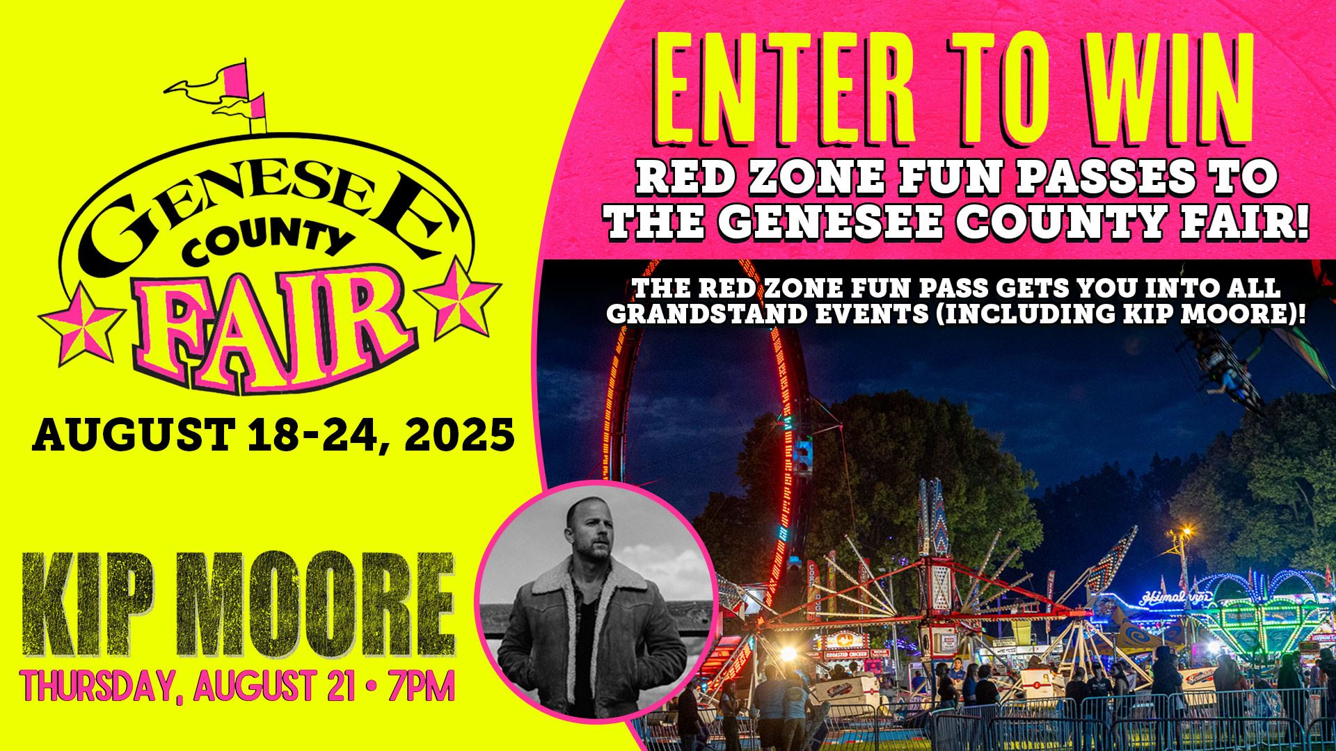 Red Zone Fun Passes to the Genesee County Fair