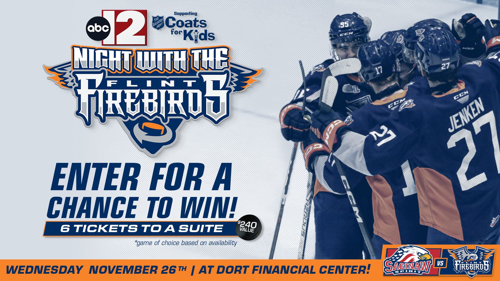 A Suite for 6 to the Flint Firebirds!