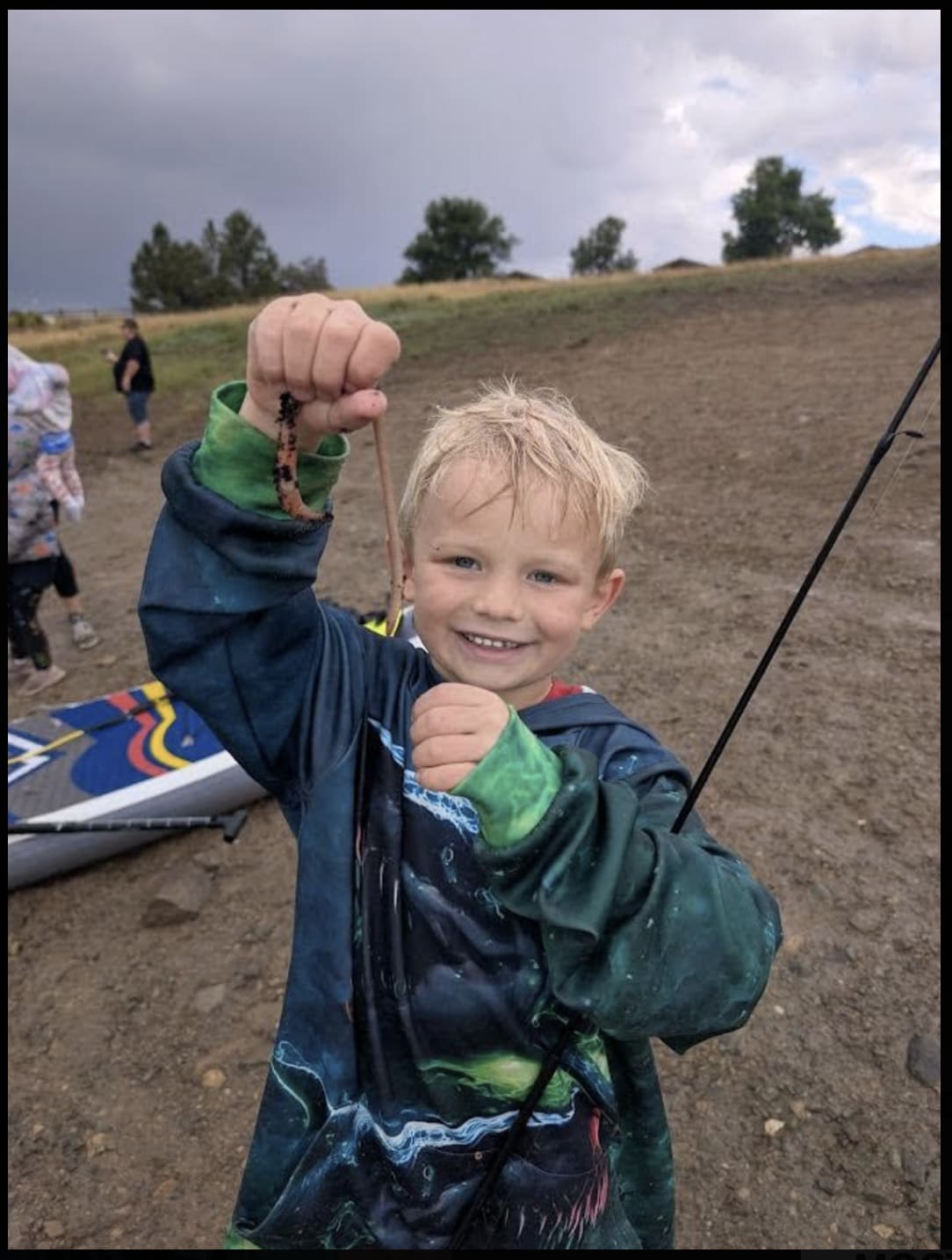 boy fishing