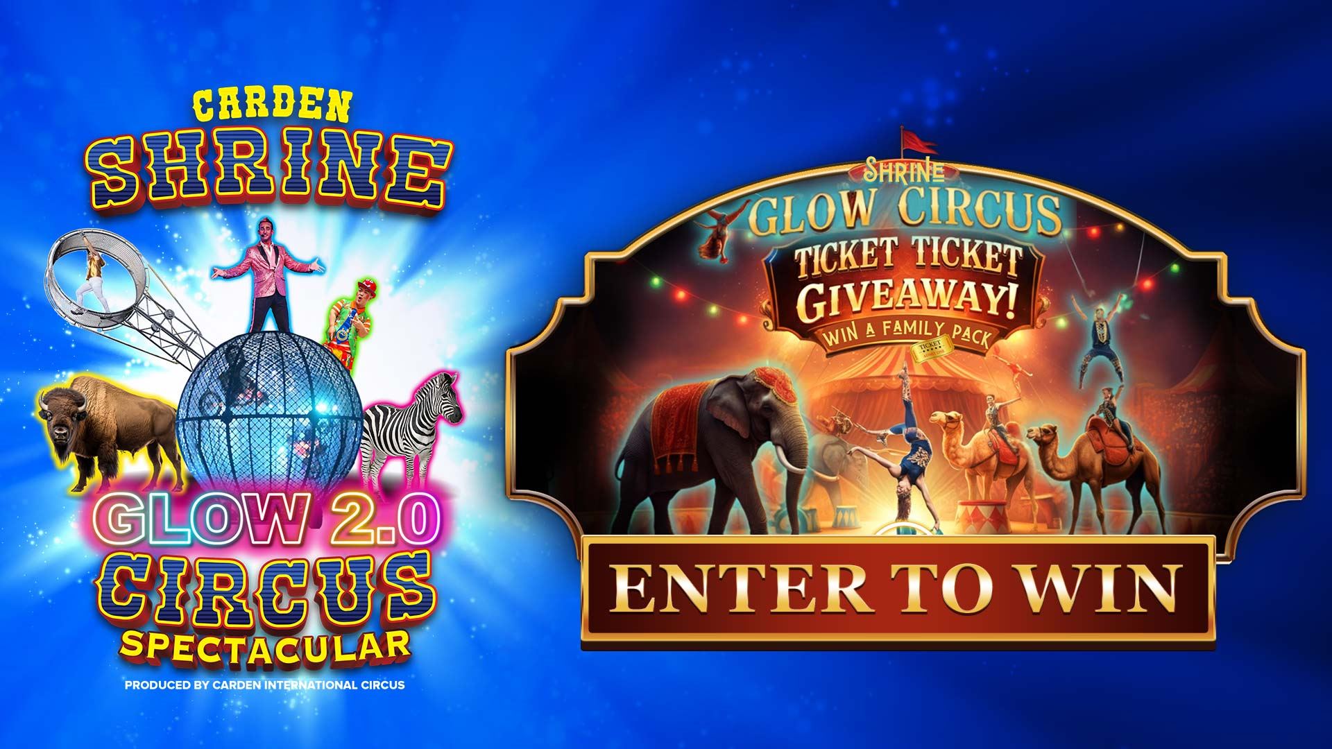 Enter to win Tickets to the Shrine Glow 2.0 Circus Spectacular!