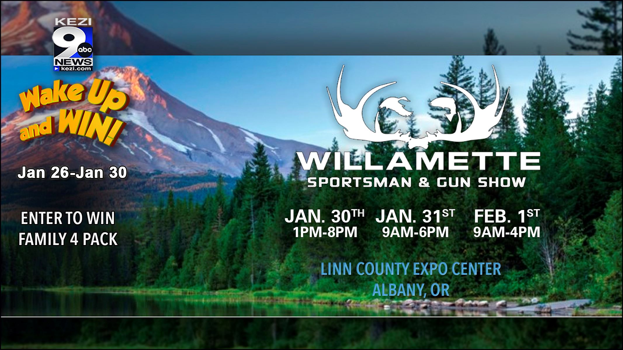 Willamette Sportsman Show Wake Up and Win