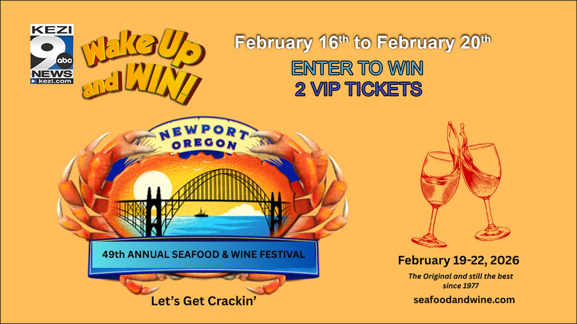 Newport Seafood & Wine Festival - Wake Up and Win