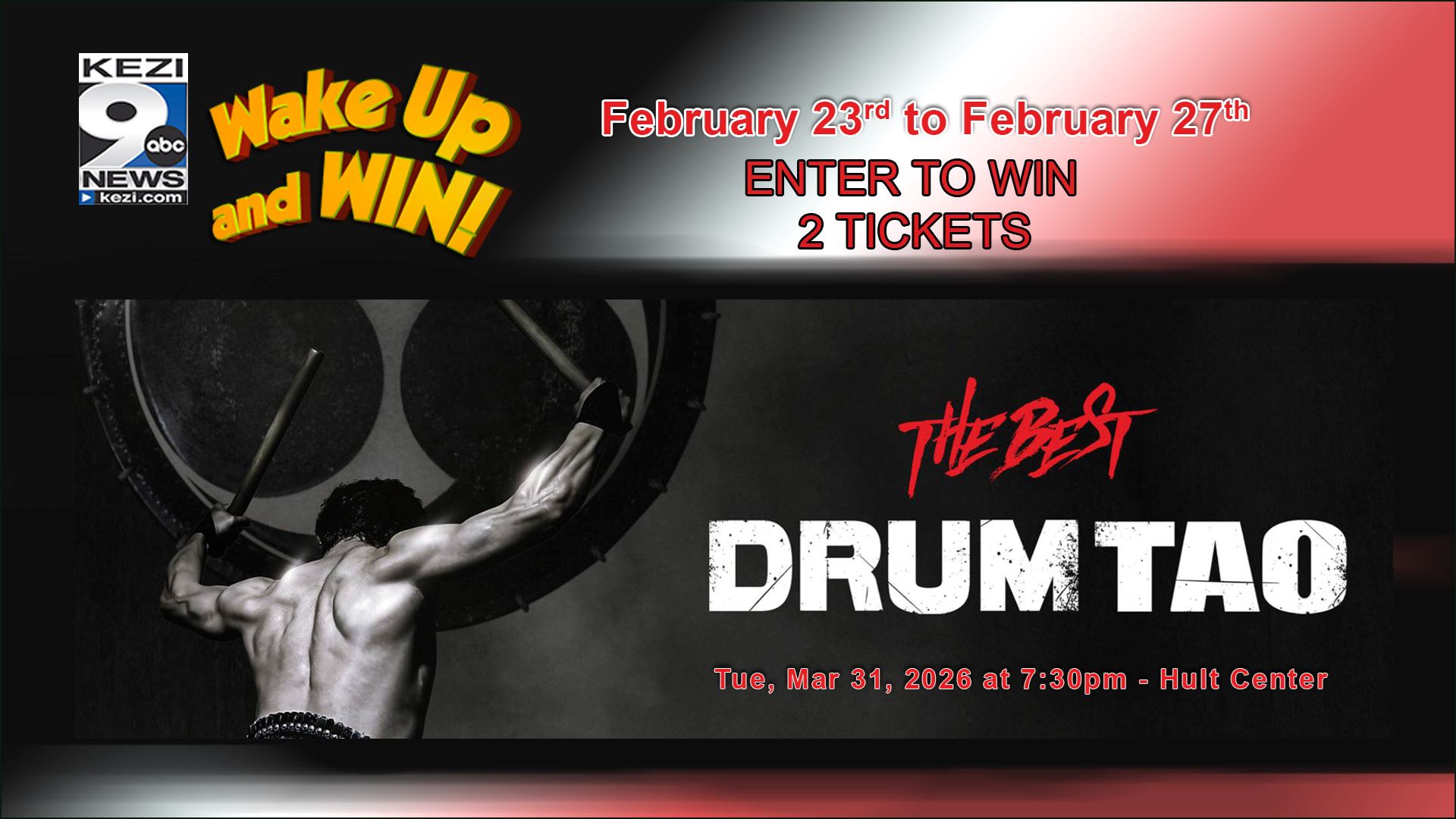 Drum Tao - The Best - Wake Up and Win Sweepstakes