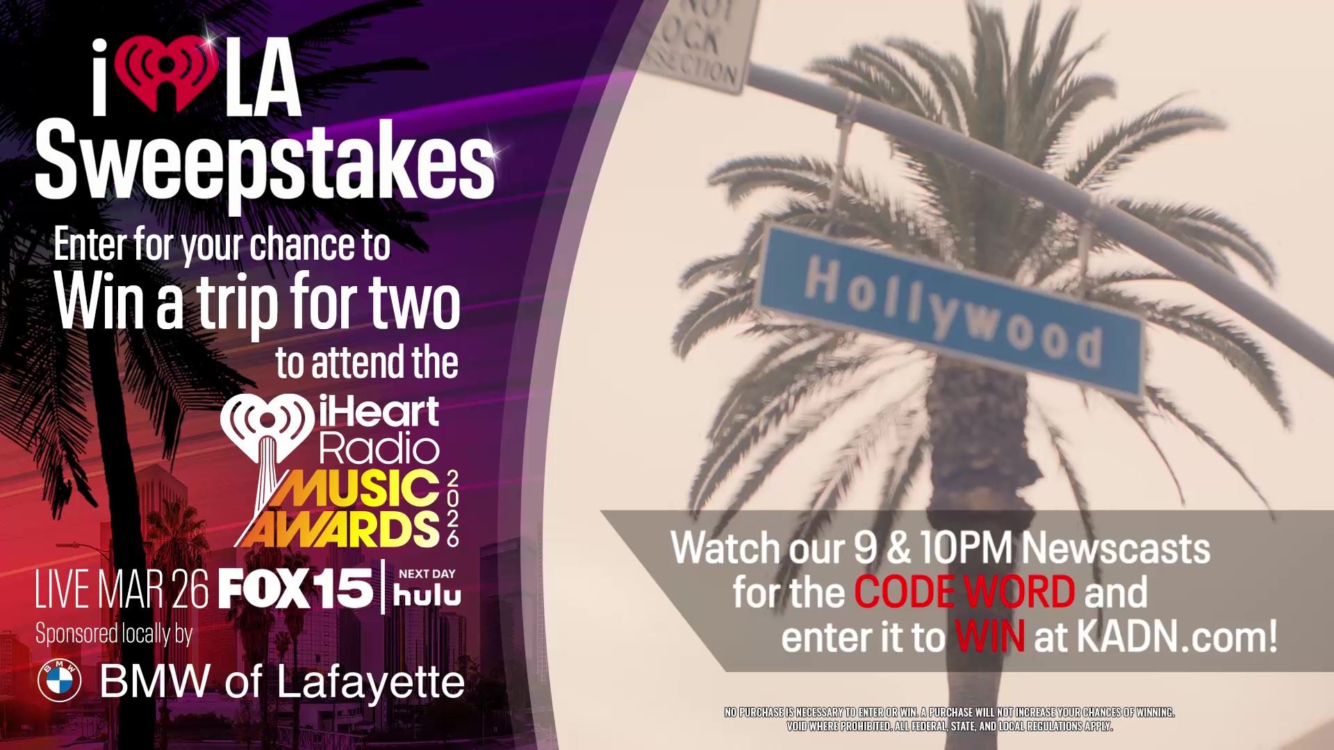 BMW ofLafayette iHeartRadio Music Awards Flyaway