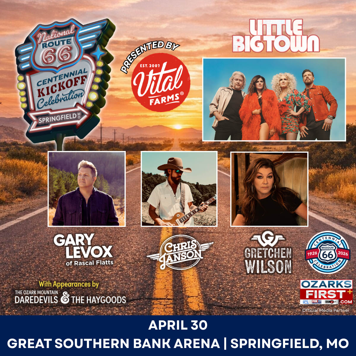 National Route 66 Centennial Kickoff Celebration Concert Ticket