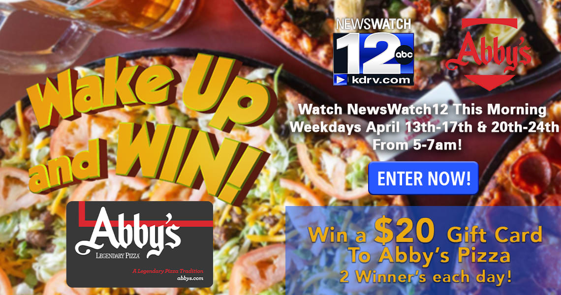 Abby's Legendary Pizza Wake Up & Win