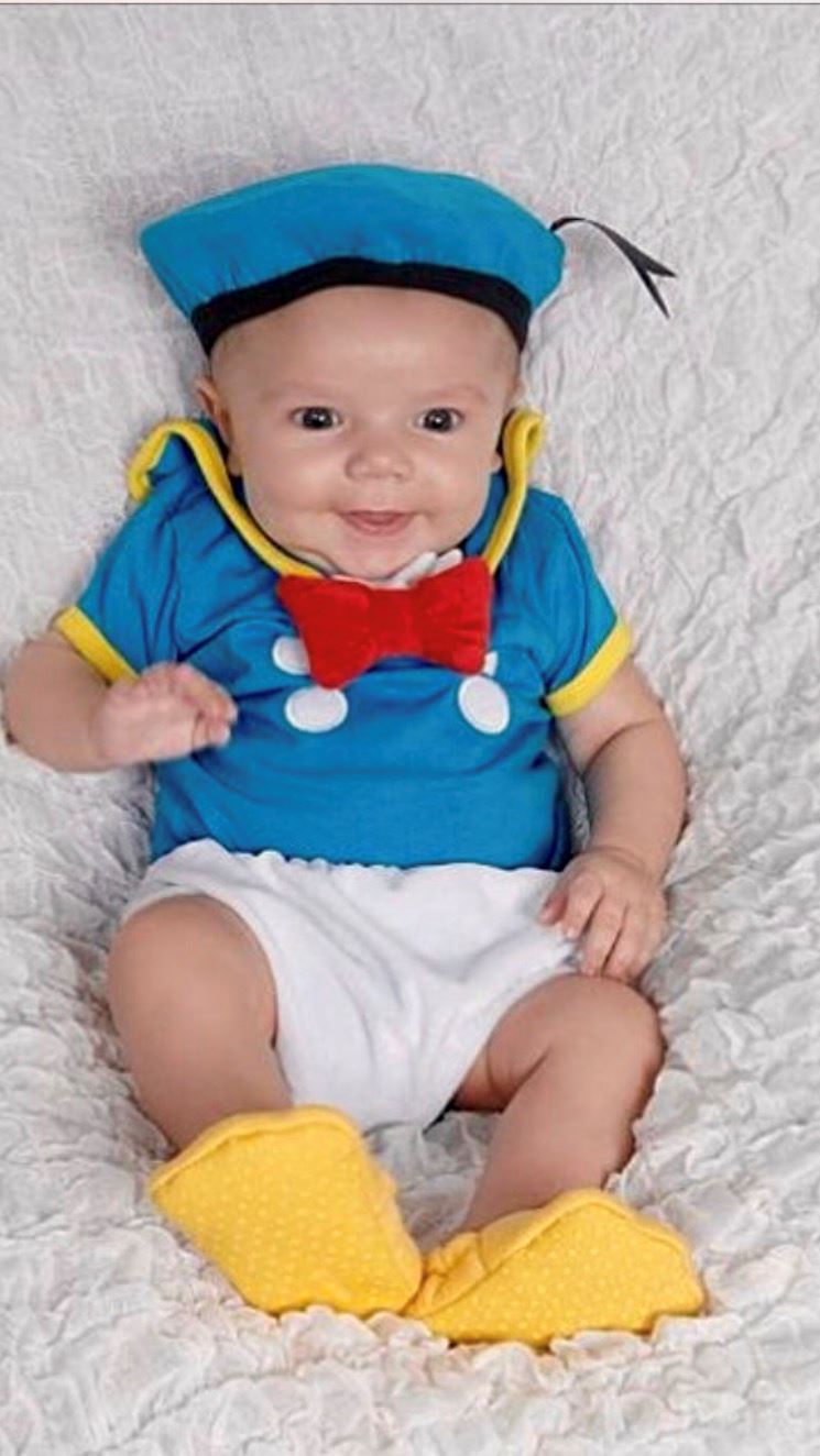 donald duck baby outfit