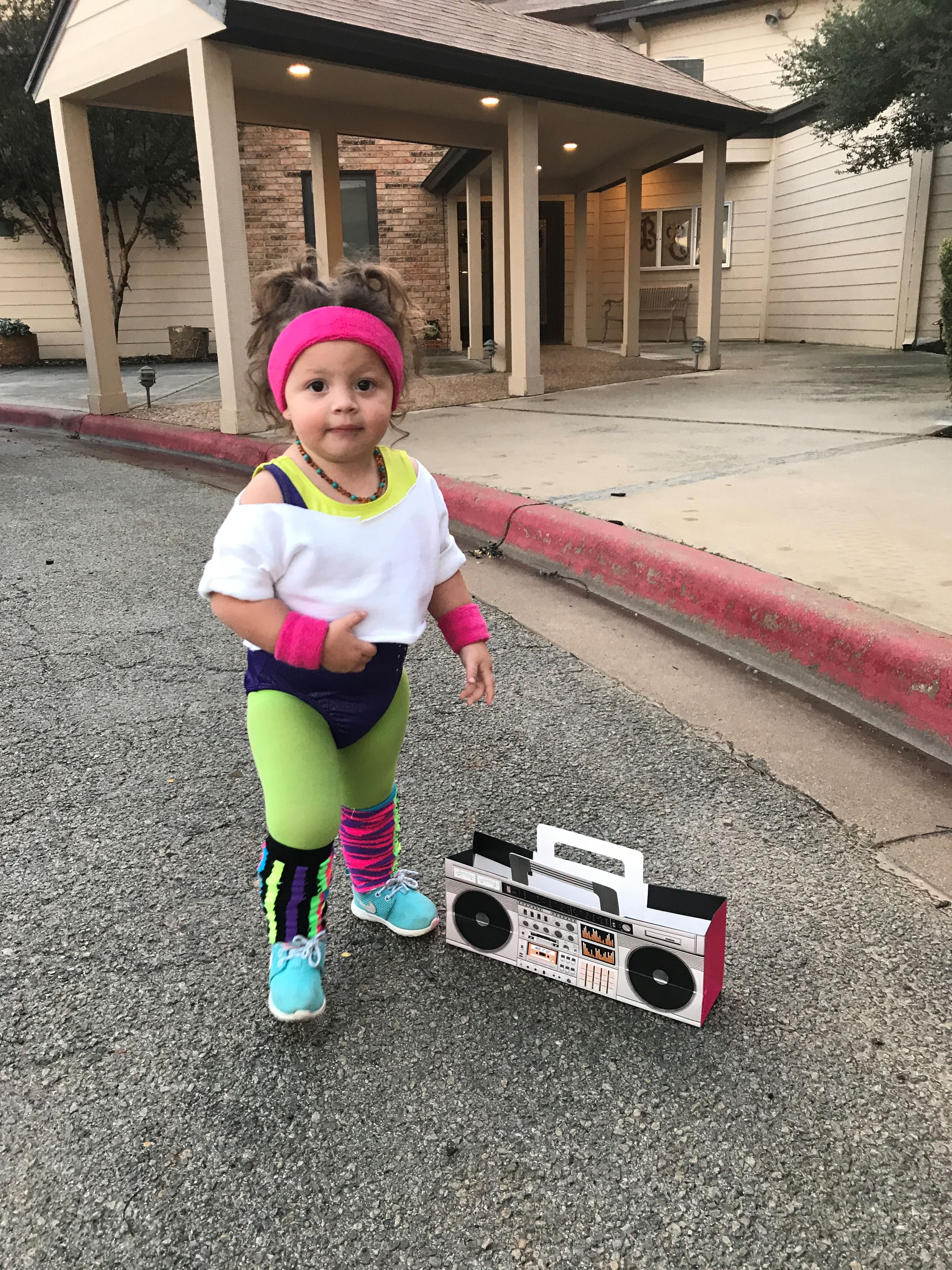 80s baby workout costume