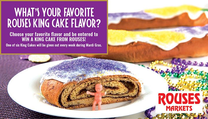 Whats Your Favorite Rouses King Cake Flavor Contests and