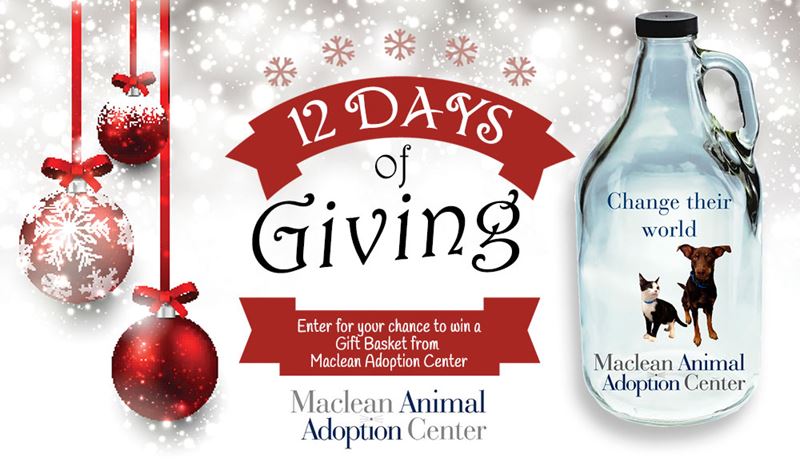 12 Days of Giving - Maclean Adoption Center